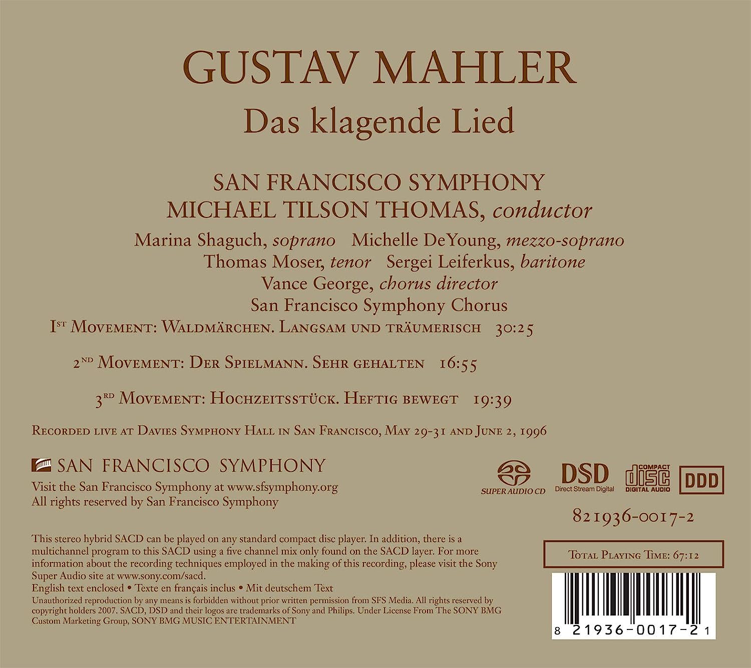 Das Klagende Lied (Tilson)