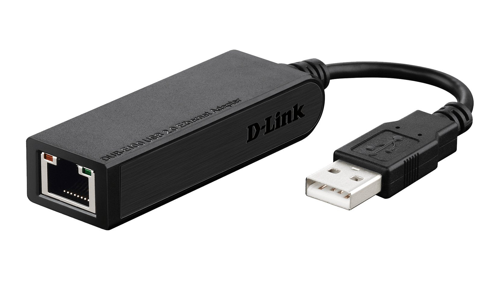 D-Link DUB-E100 USB 2.0 Fast Ethernet Adapter (10/100 Mbit/s, verbindet USB 2.0 mit Gigabit Ethernet (RJ45), Übertragungsgeschwindigkeit von 480 Mbit/s, einfache Plug & Play-Installation, WOL)