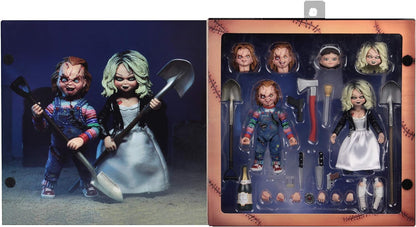 NECA - Chuck & Friends Pack 2 Figure Ultimate Chucky & Tiffany, 14-99 anni, Multicolore (NECA42114