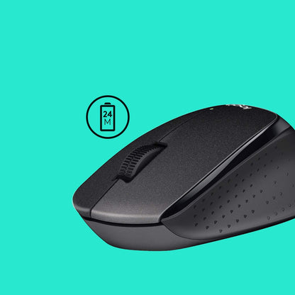 Logitech B330 SILENT PLUS Wireless Mouse, 2.4GHz with USB Nano Receiver, 1000 DPI Optical Tracking, 2-year Battery Life, Compatible with PC, Mac, Laptop, Chromebook