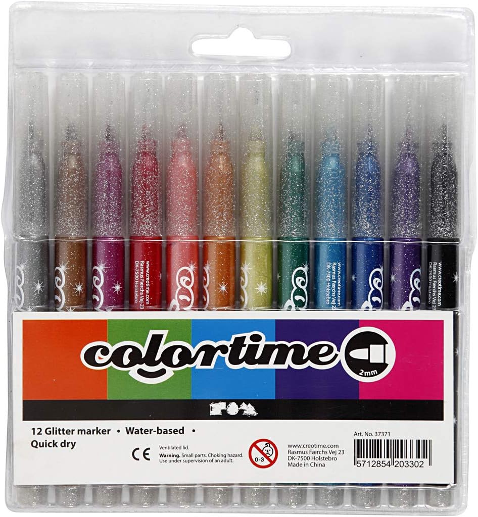 Colortime Drawing pens, Assorted Colours, One Size