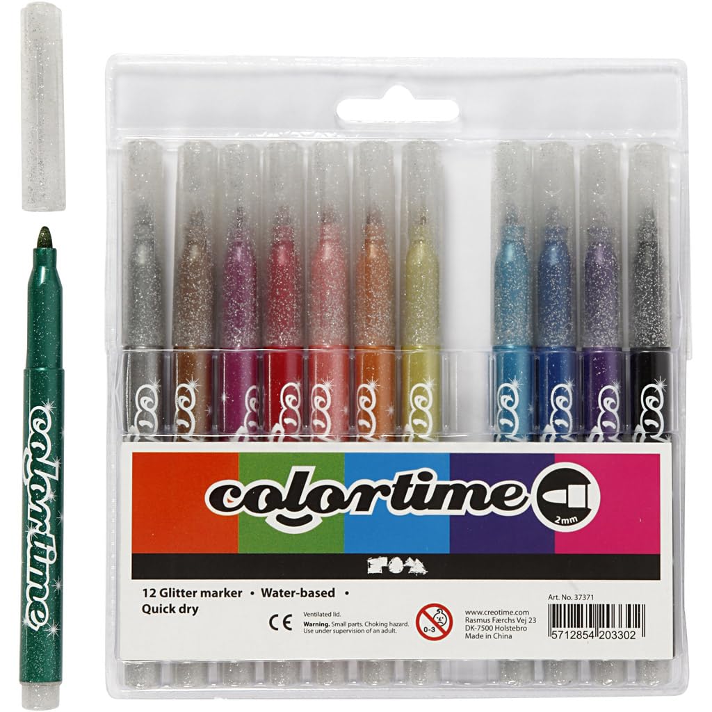 Colortime Drawing pens, Assorted Colours, One Size