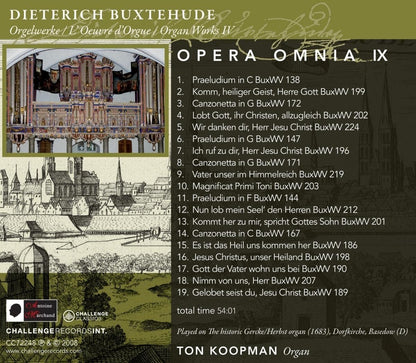 Organ Works Iv - Opera Omnia Ix (Koopman)