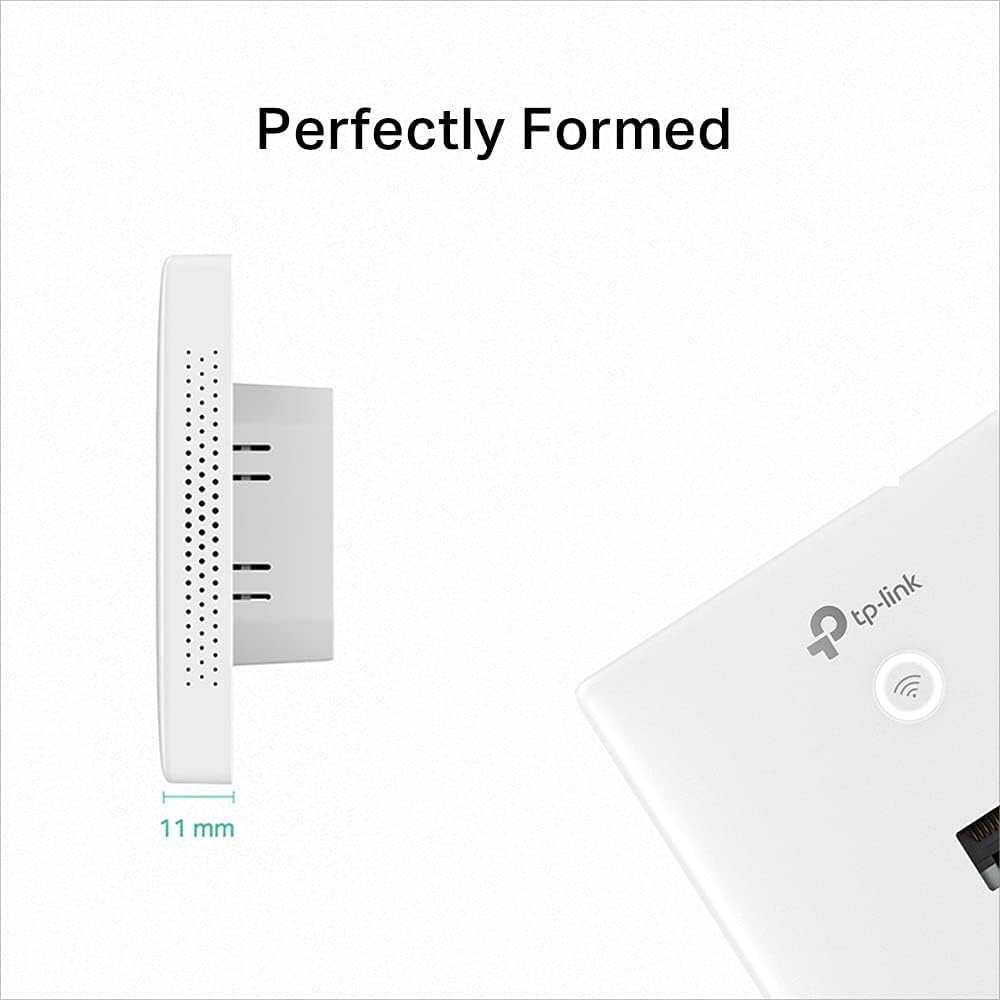 TP-Link EAP115-Wall Omada N300 Wireless Wall-Plate Access Point, 802.3af, Easily Wall Mount, Free EAP Controller Software