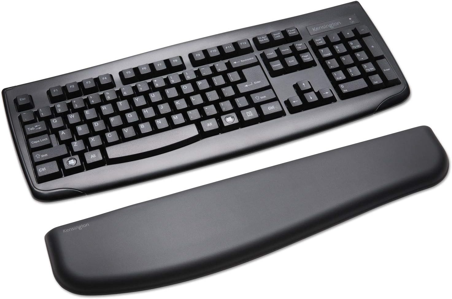 Kensington ErgoSoft Wrist Rest Support For Home Office, Gaming & Keyboards, Contoured Shape, Gel-cushioned, Ergonomic Support, Durable, MacBook, iMac, Surface, Desktop