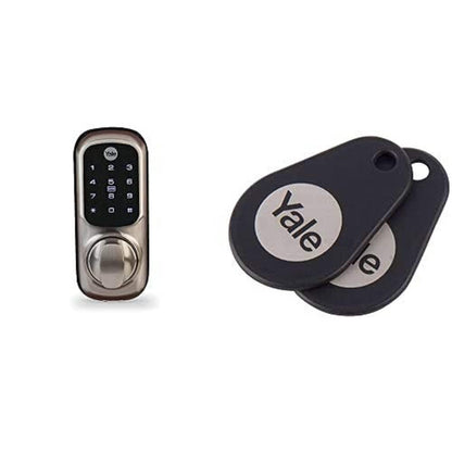 Yale Keyless Connected - Door Lock - Electronic, Key-Card - Smart Lock - Touch Keypad - Rfid - Satin Nickel