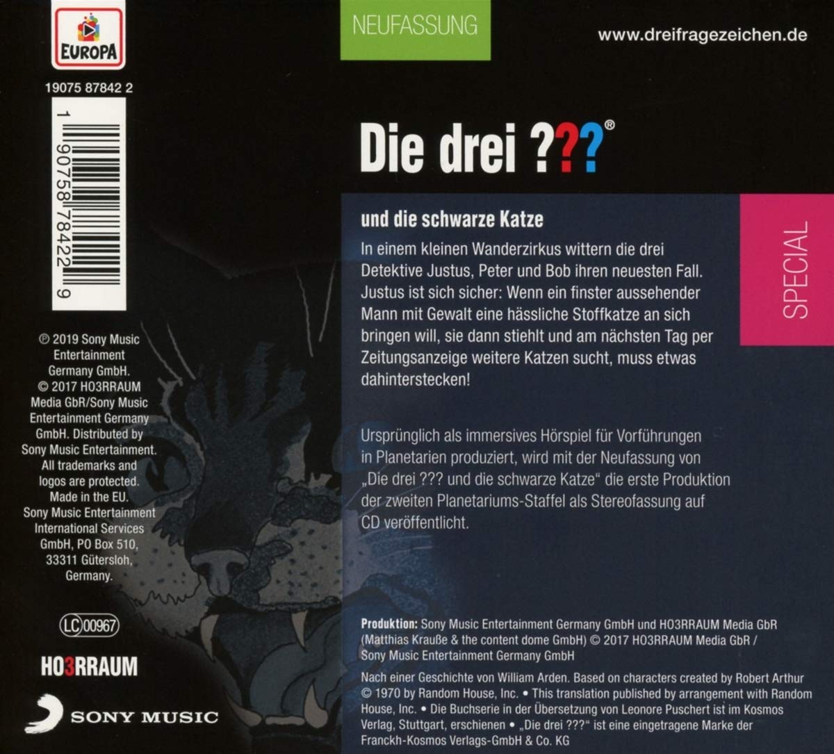 Und die schwarze Katze (limitierte Erstauflage im Digipack)