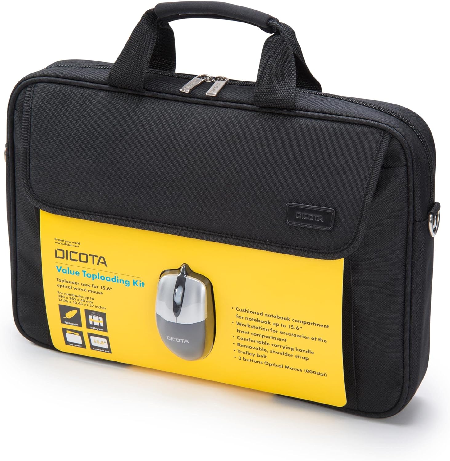 Maletín para Portátil Dicota D30805-V1 Azul Negro 15,6''