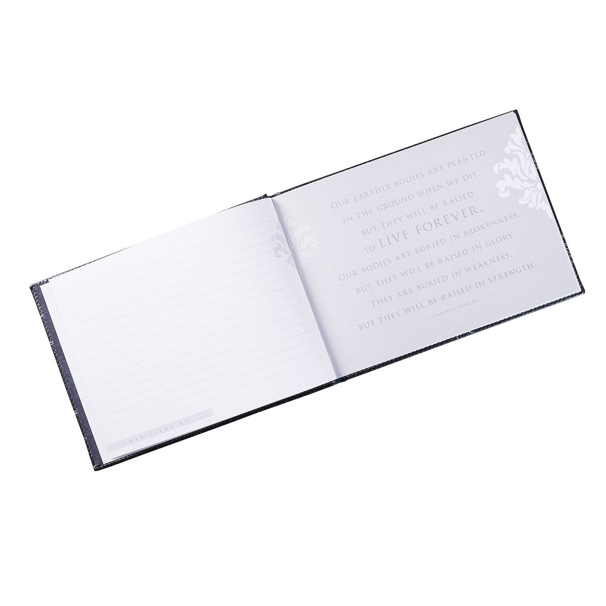 Guest Book in Loving Memory Charcoal