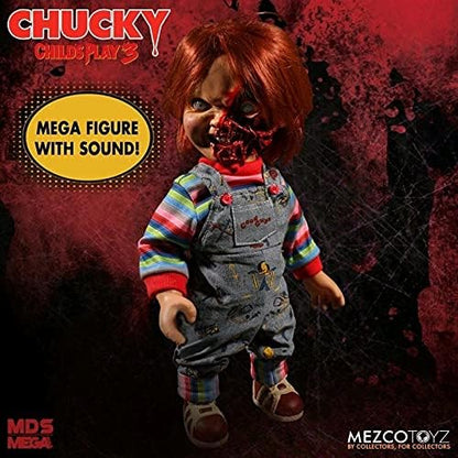 Child's Play Mezco 3 - MDS Mega - Talking Pizza Face Chucky