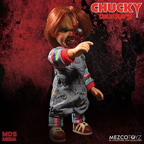 Child's Play Mezco 3 - MDS Mega - Talking Pizza Face Chucky