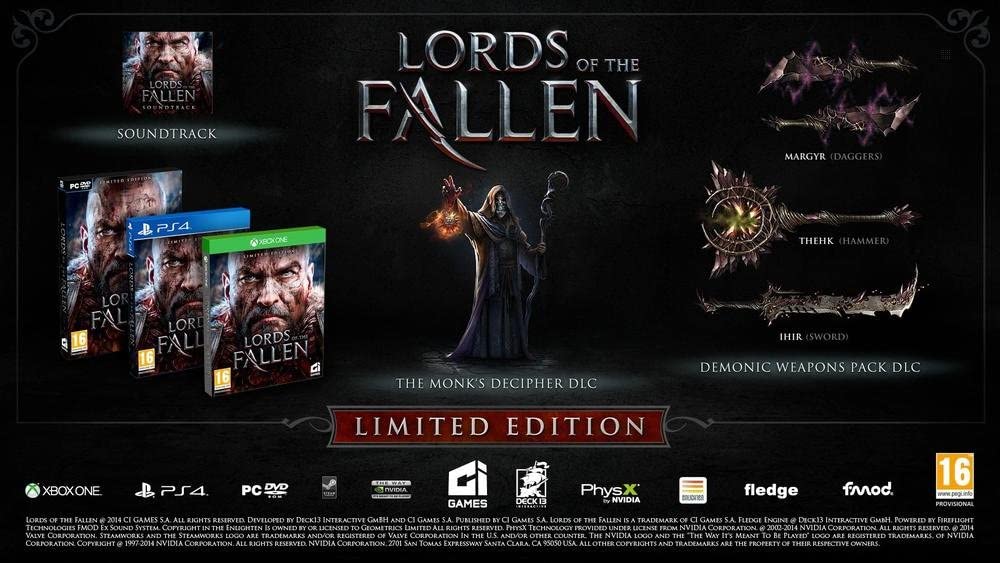 lords of the fallen - édition limitée