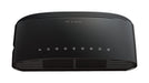 D-Link DES-1008D 8-Port Fast Ethernet Unmanaged Desktop Switch, Hub, Internet Splitter, Fanless, Plug and Play - UK Model