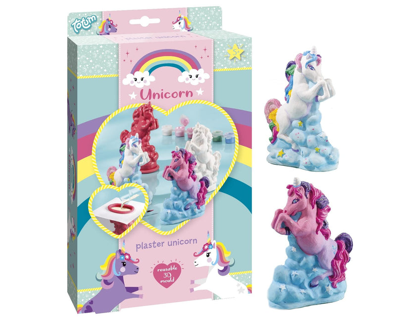 Totum 71070 Licorne Creative Kit Moulding – Create Your Plaster Unicorns, Multicolored, One Size