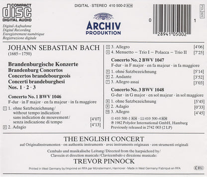 Bach:Brandenburg Concertos 1-3