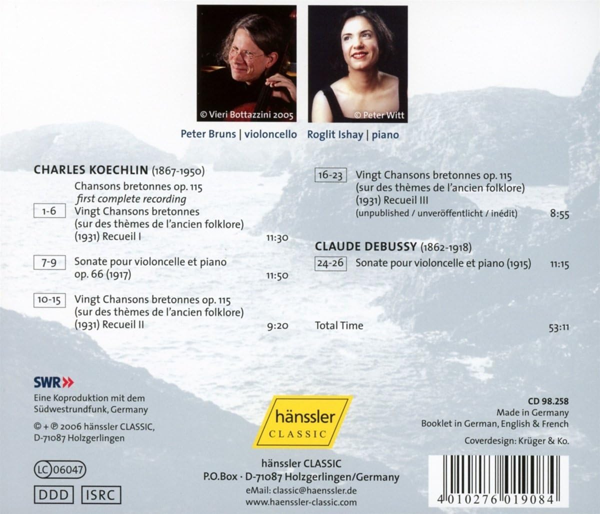 Chansons Bretonnes/cello Sonatas (Ishay, Bruns)
