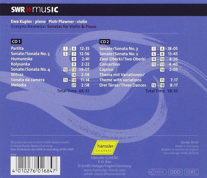 Sonatas for Violin and Piano