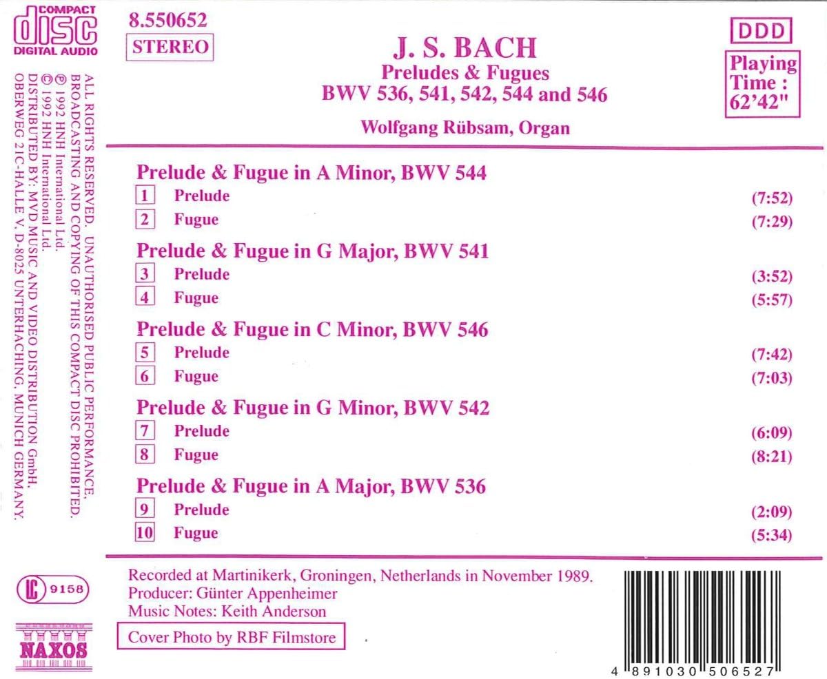Preludes and Fugues (Rubsam)