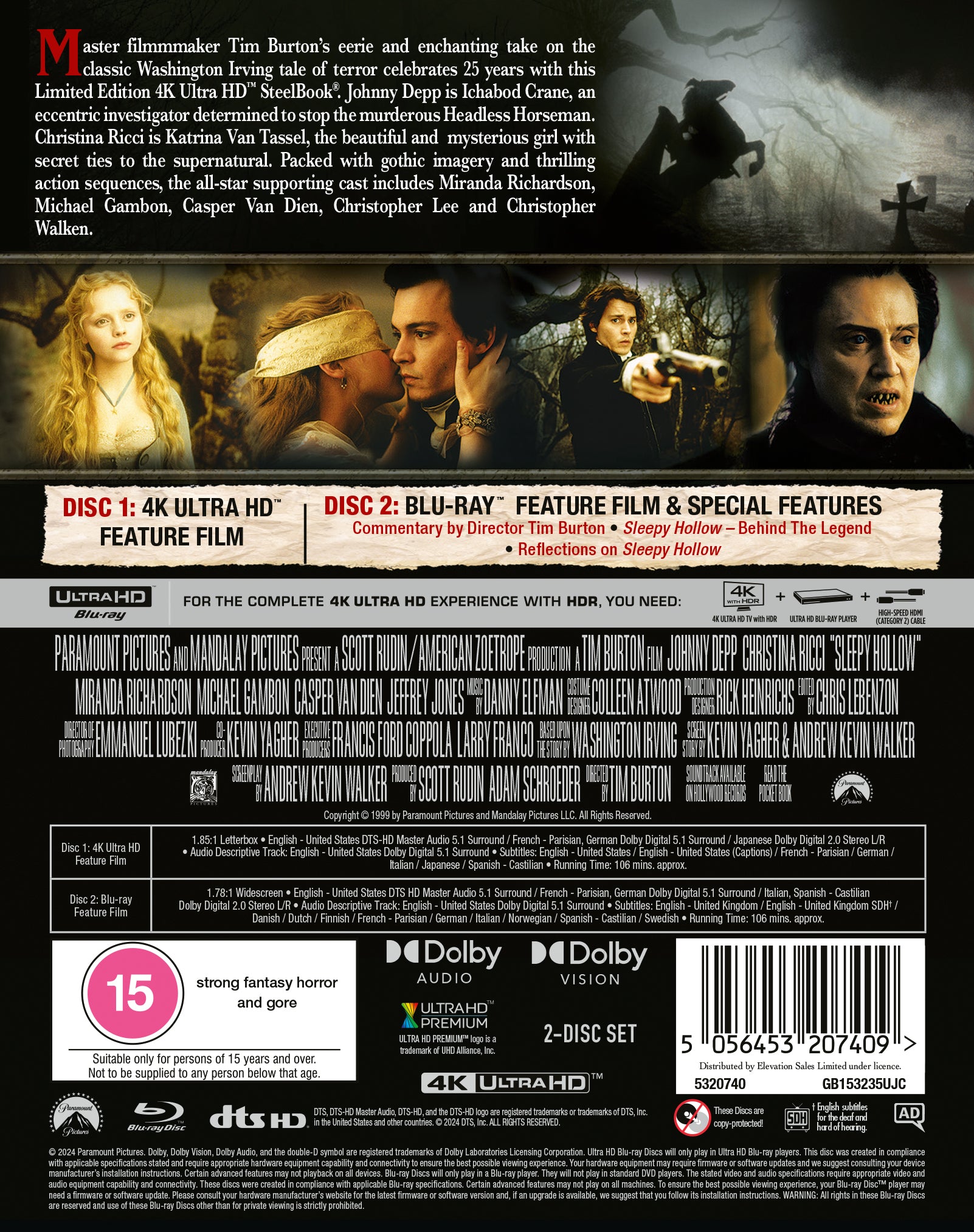 Sleepy Hollow SteelBook