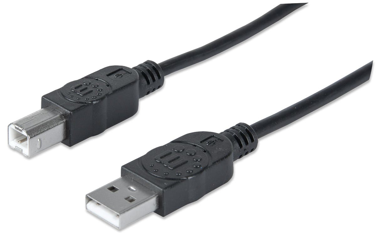 Manhattan USB-A to USB-B Cable, 3m, Male to Male