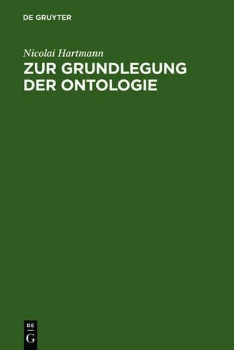 Zur Grundlegung der Ontologie (German Edition