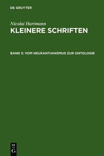 Vom Neukantianismus zur Ontologie (German Edition