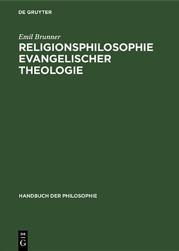 Religionsphilosophie evangelischer Theologie (Handbuch der Philosophie, 2) (German Edition