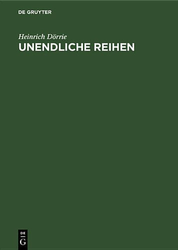 Unendliche Reihen (German Edition