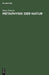 Metaphysik der Natur (German Edition