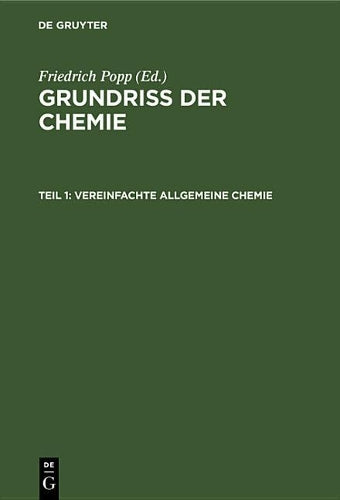 Vereinfachte allgemeine Chemie (German Edition