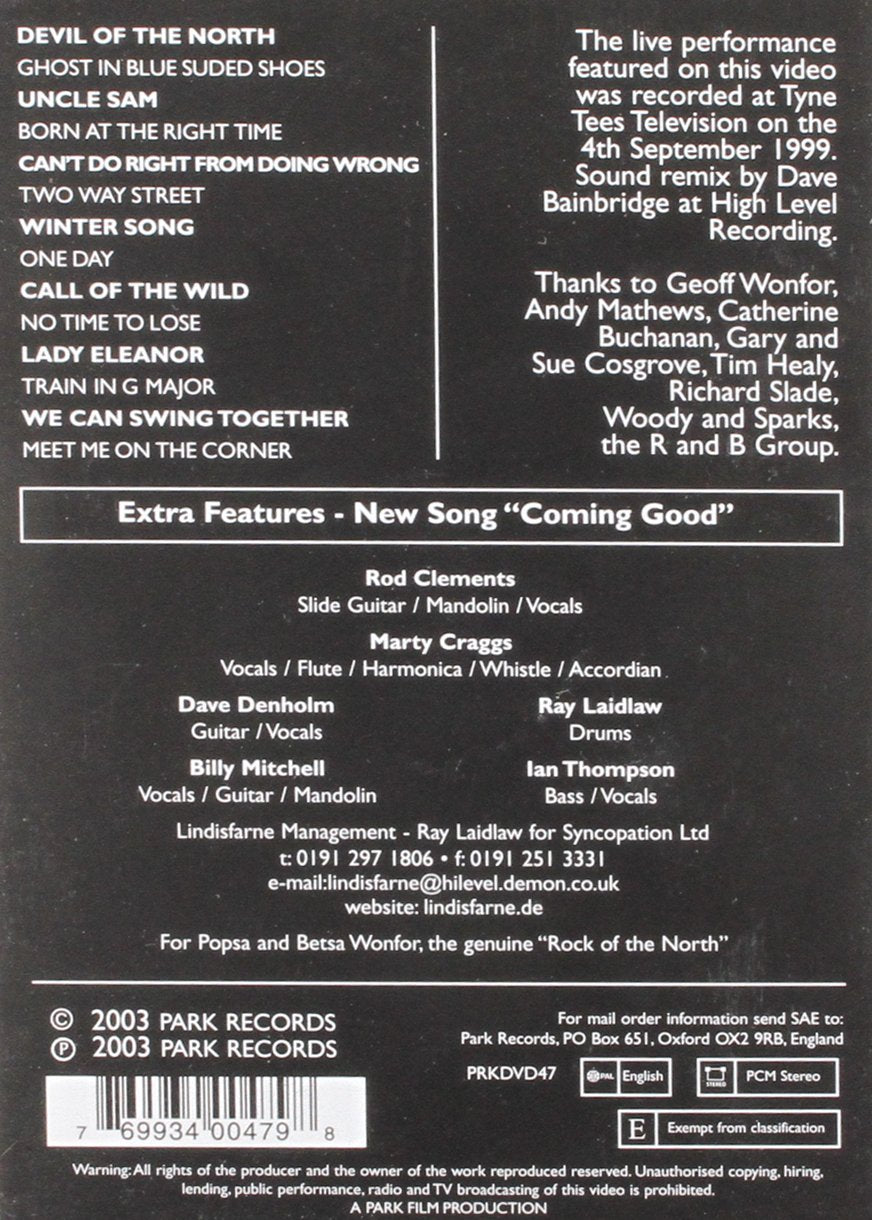 Rock Of The North (LINDISFARNE) PRKDVD 47
