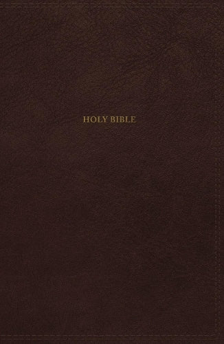 NKJV, Thinline Bible, Leathersoft, Brown, Red Letter, Comfort Print