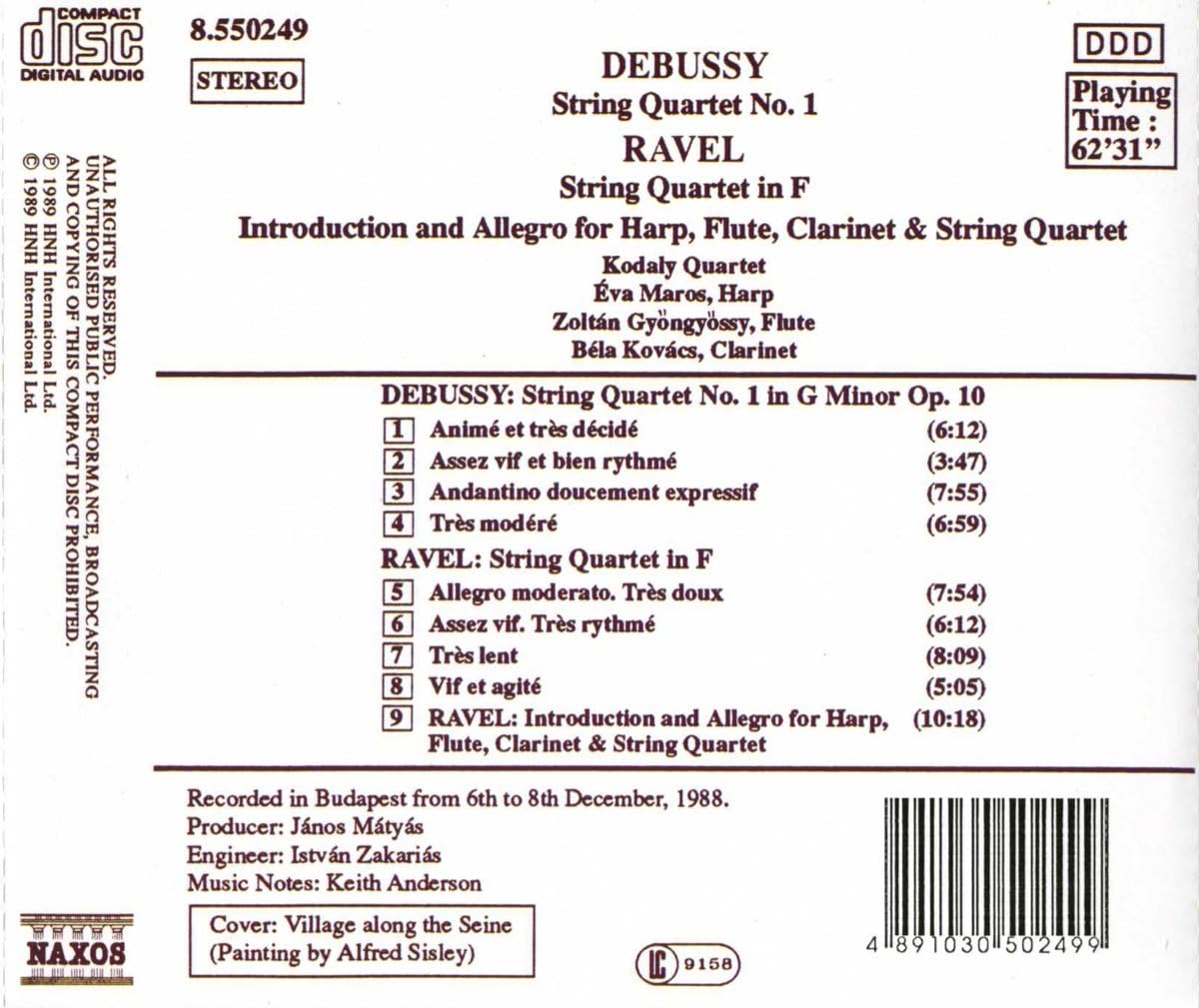 String Quartets (Kodaly Quartet)