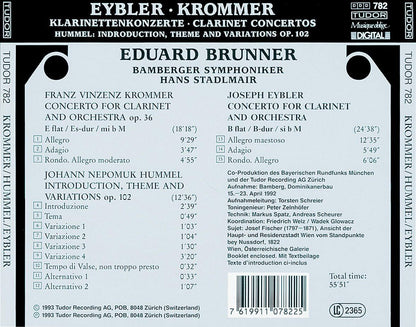 Eybler/Krommer: Klarinettenkonzerte