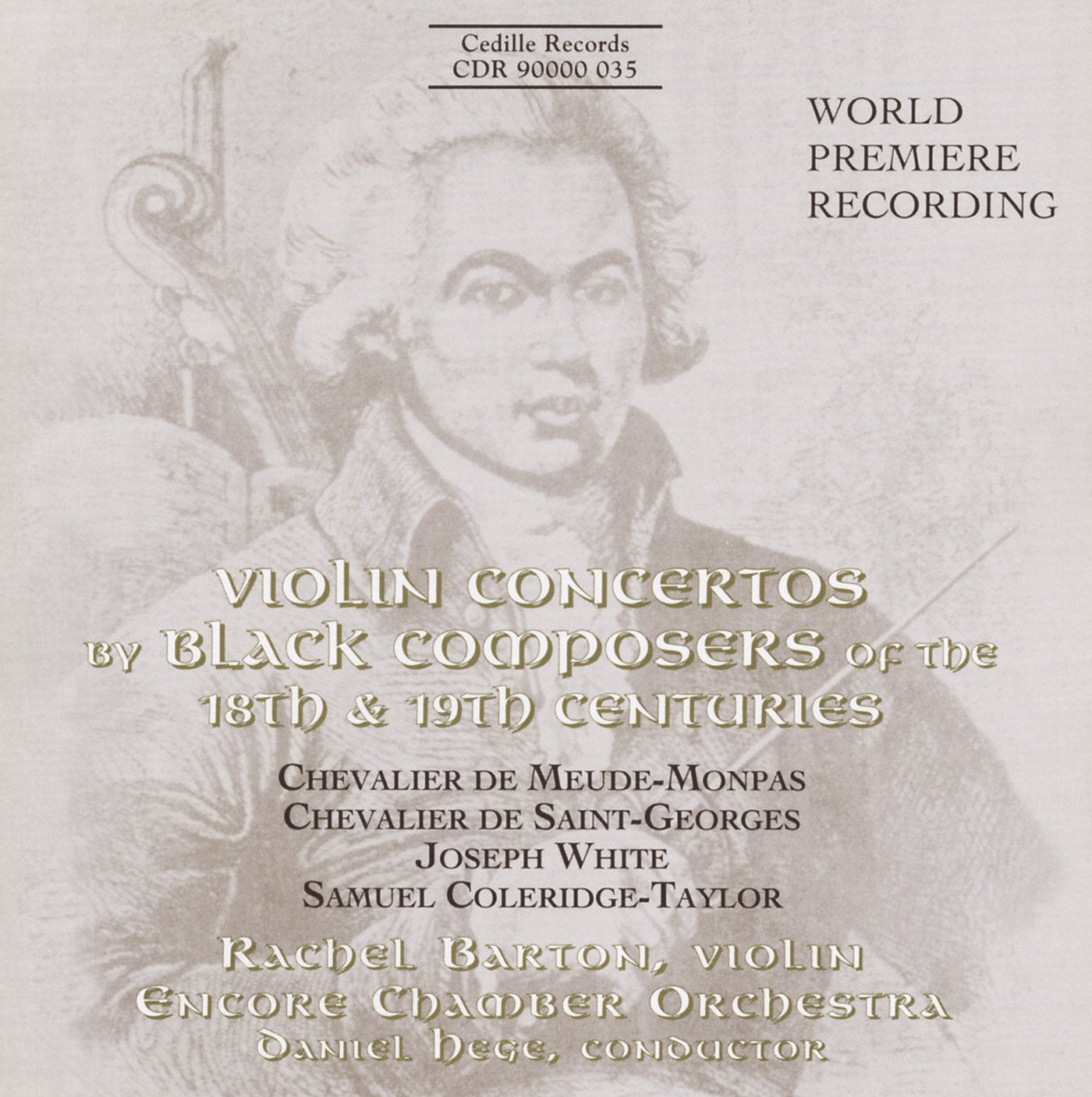 Violin Concertos By Black Composers (Barton)
