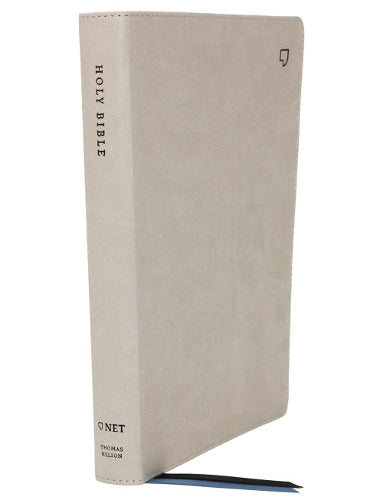NET Bible, Thinline Large Print, Leathersoft, Stone, Thumb Indexed, Comfort Print