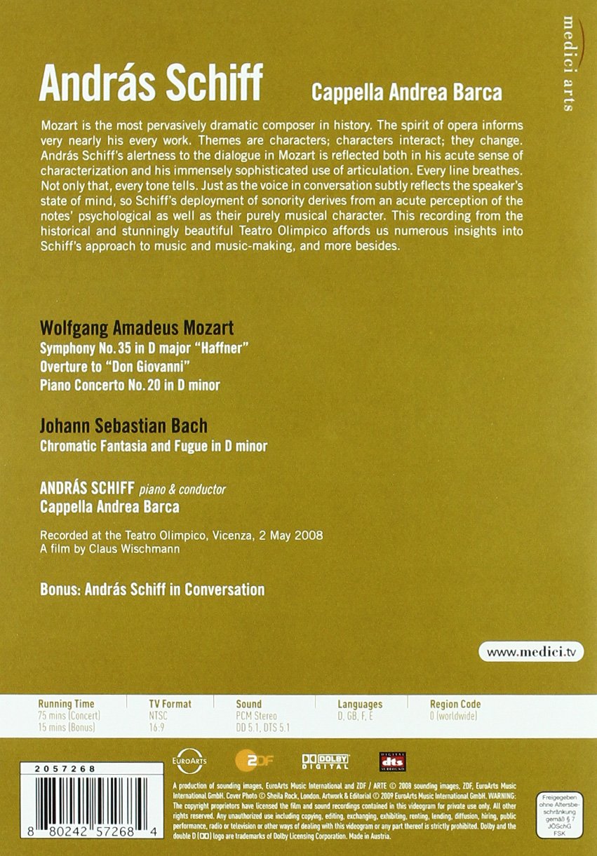 Andras Schiff and Cappella Andrea Barca: Mozart - Symphony 35/...