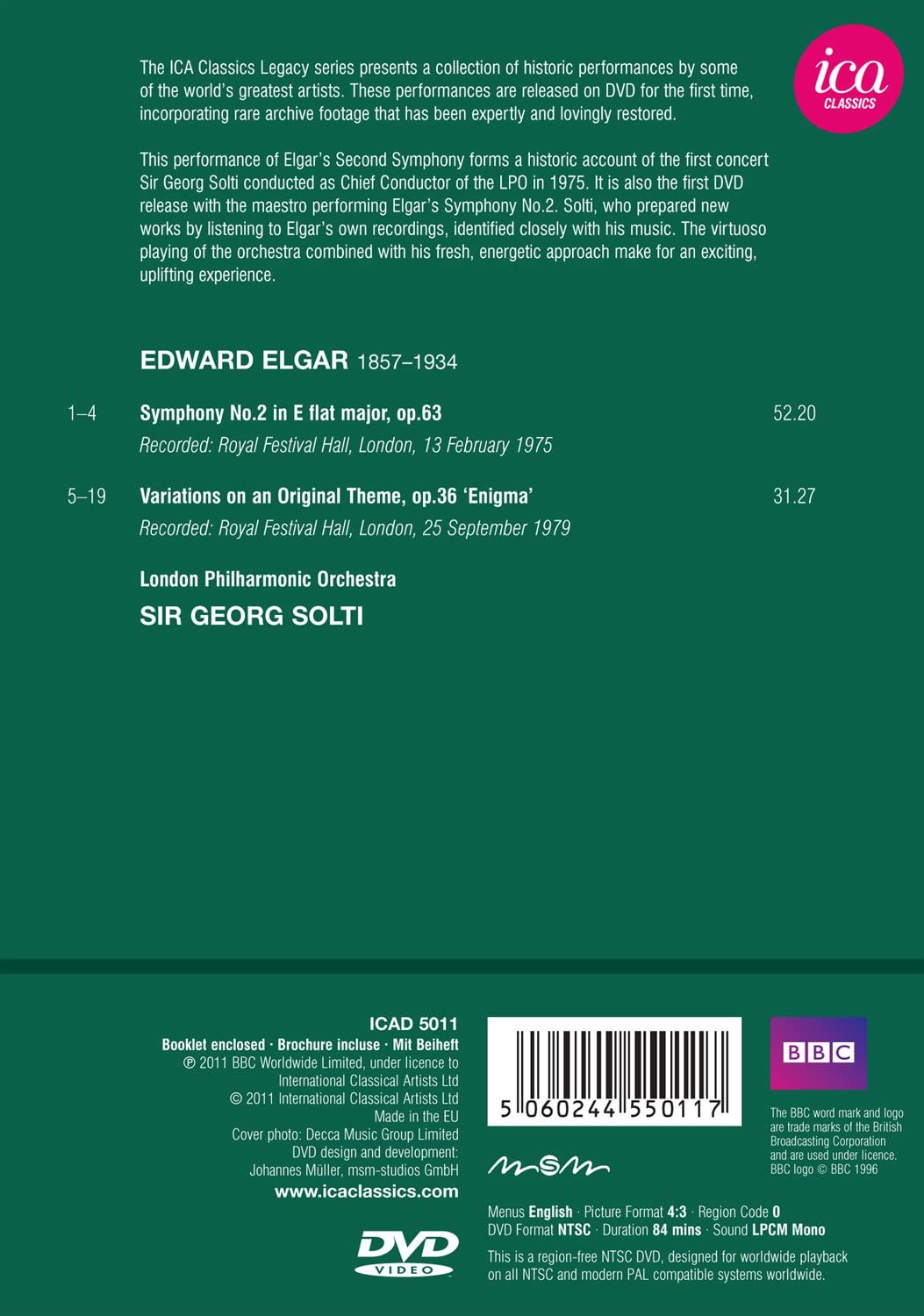 Elgar: Symphony No.2/ Enigma (Symphony No.2/ Enigma Variations)