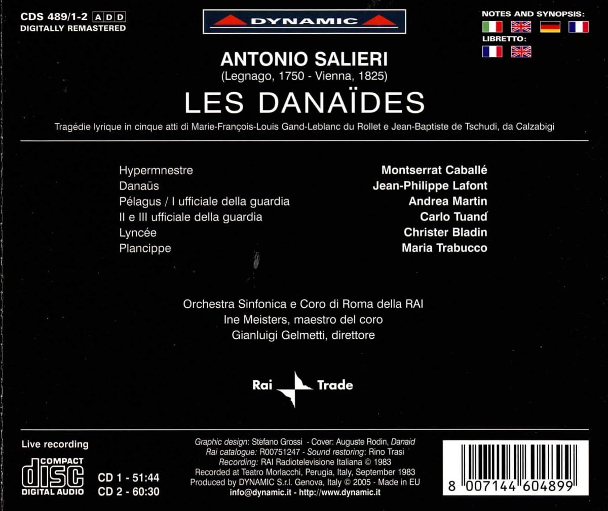 Les Danaides (Gelmetti, Rai Rome, Caballe, Lafont, Martin)