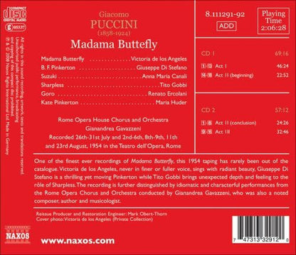 Madama Butterfly (Gavazzeni, Rome Opera House Chorus)