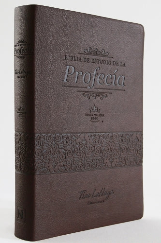 RVR 1960 Biblia de estudio de la profecía color marrón imitación piel  / Prophec y Study Bible Brown Imitation Leather