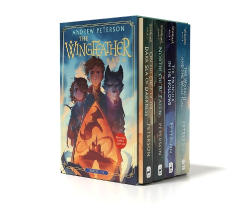 Wingfeather Saga Set: On the Edge of the Dark Sea of Darkness / North! or Be Eaten / The Monster in the Hollows / The Warden and the Wolf King (Wingfeather Saga, 1-4