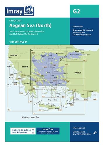 G2 Aegean Sea (North): Passage Chart (G Chart