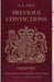 Previous Convictions