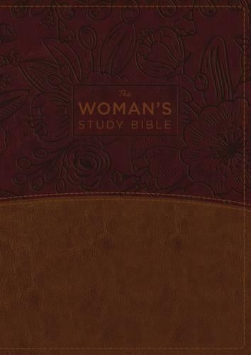 NKJV, The Woman's Study Bible, Leathersoft, Brown/Burgundy, Red Letter, Full-Color Edition