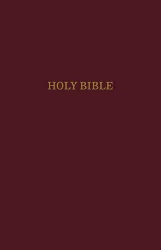 KJV, Pew Bible, Hardcover, Burgundy, Red Letter, Comfort Print