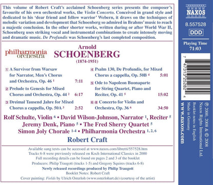 Violin Concerto (Craft, Philharmonia Orchestra)