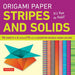 Origami Paper - Stripes and Solids 6" - 96 Sheets