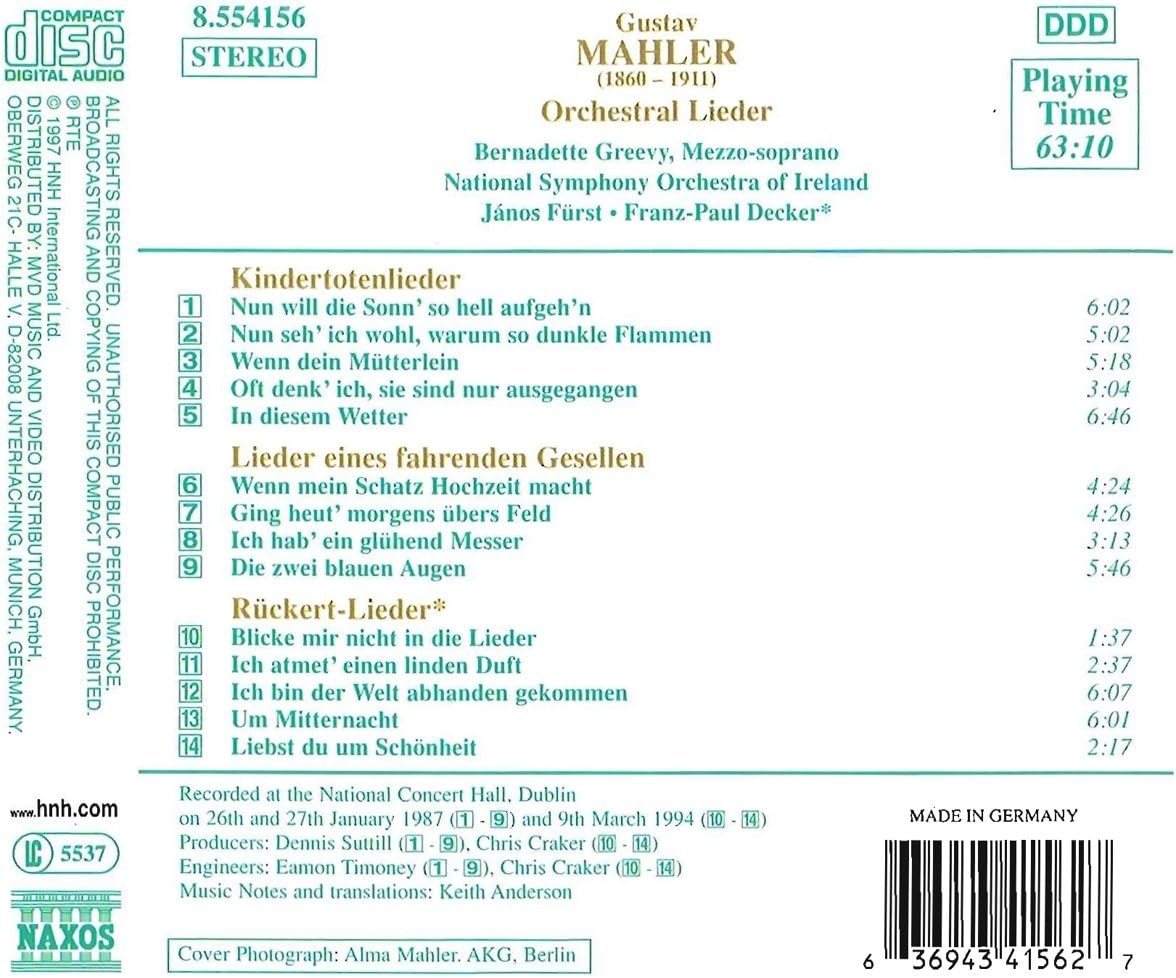 Orchestral Lieder