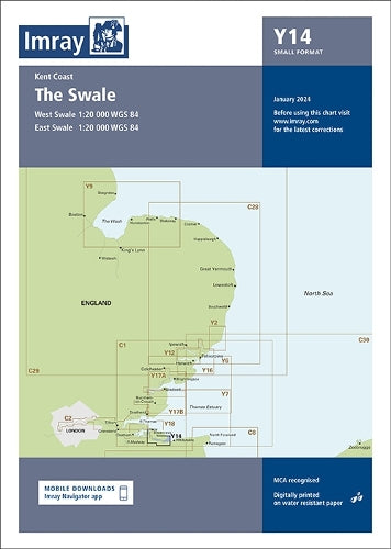 Imray Chart Y14: The Swale (Small Format) (Y Charts